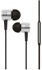 FJCK High Bass True Sound & Phones 3.5 m Jack In Ear Wired Earphones With Mic Black
