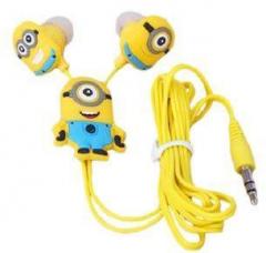 Kuhu Creations Despicable Me The Minion 3.5mm In Ear Stylish Earphones