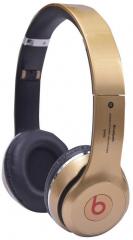 Life Like S460 Bluetooth Headphones Golden with Mic & TF Card Support