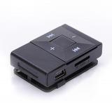 Mini USB Clip Digital Mp3 Music Player Support 8GB SD TF Card Black