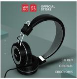 Miniso Foldable Music Tune ABS Headphone Over Ear Wired With Mic Headphones/Earphones