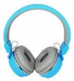 MODERN FITOOR MS 881 Blue Over Ear Wireless With Mic Headphones/Earphones