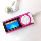 MP3 Player Support 16GB Micro SD TF Card USB Clip Mini LED Portable LCD Pink