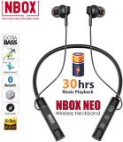 NBOX NEO 30 HOURS MUSIC PLABACK Neckband Wireless With Mic Headphones/Earphones Multicolor