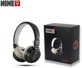 Nine9 SBS SH 12 Bluetooth Over Ear Wireless With Mic Headphones/Earphones Black Color