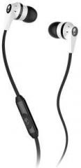 Skullcandy S2IKFY 074 Ink'd 2.0 In Ear White and Black Headphones with Mic
