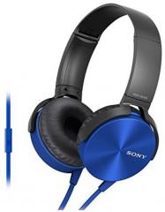 Sony MDR XB450AP On Ear Extra Bass Headphone with Mic