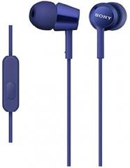 Sony Sony MDR EX150AP Blue In Ear Wired Earphones With Mic Blue