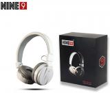 THOS SH 12 Over Ear Wireless With Mic Headphones/Earphones White Color