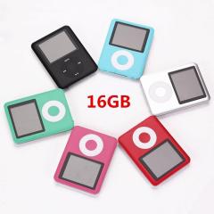 WowObjects 4GB/8GB/16GB Mini MP3 MP4 Music Player 1.8 inch Screen FM Radio Video Player Hot Selling Slim Portable Player