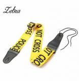 Zebra Fully Adjustable Polyester Guitar Belt Guitar Strap with PU Leather Ends for Electric Bass Guitar Parts Accessories