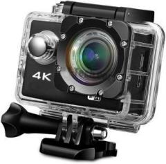 Aerizo 4k Ultra HD Wide Angle 16 MP Waterproof Sports Wifi Supported Action Camera with 128 GB SD Card Support Sports and Action Camera