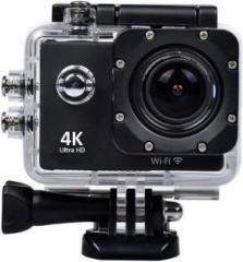 Aerizo Wifi Operated Wireless Battery Powered 16 MP 4K Waterproof Action Camera Supports Upto 128 SD Card Slot Sports and Action Camera