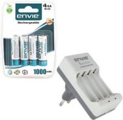 Envie Bettle ECR 20 |Combo With| 4xAA 1000 Ni CD rechargeable Camera Battery Charger