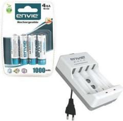 Envie Polo ECR 4 With 4xAA 1000 Ni CD rechargeable Camera Battery Charger