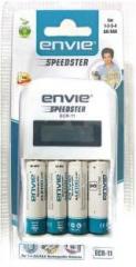 Envie Speedster ECR 11 + 4xAA 2100 Ni MH rechargeable Camera Battery Charger