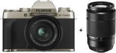 Fujifilm X Series X T200 Mirrorless Camera Body with 15 45 mm + 50 230 mm Dual Lens Kit