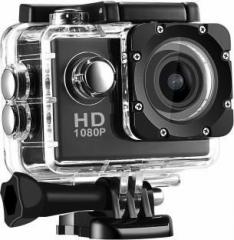 Rjr Full HD 1080p 2 inch Display Wide Angle Lens Action Camera with USB/SD Slot & Waterproof Compatible with All Sports and Action Camera