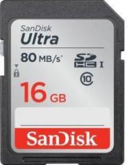 Sandisk SDHC 16 GB SD Card Class 10 80 MB/s Memory Card