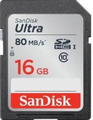 SanDisk Ultra 16 GB SDHC Class 10 80 MB/s Memory Card
