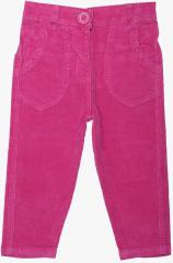 612 League Pink Solid Regular Fit Regular Trouser girls