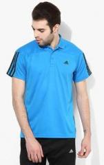 Adidas Base 3S Blue Polo T Shirt men