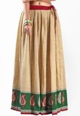 Admyrin Beige Printed Skirt women