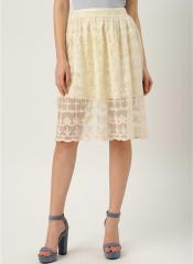 All About You Cream Flared Skirt women