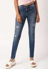 All About You From Deepika Padukone Blue Washed Mid Rise Skinny Fit Jeans women