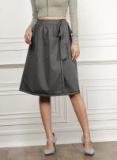 all about you from Deepika Padukone Charcoal Grey A Line Skirt
