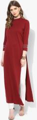 All About You Maroon Solid Tunic women