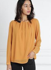 All About You Mustard Yellow Solid Top women