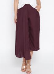 All About You Wine Solid Palazzo women