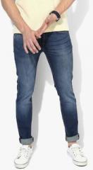 Allen Solly Blue Washed Low Rise Skinny Fit Jeans men