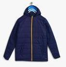Allen Solly Junior Navy Blue Solid Quilted Jacket boys