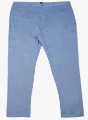 Altomoda By Pantaloons Blue Solid Regular Fit Chinos women