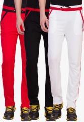 American-elm Pack Of 3 Multicoloured Solid Track Pants men