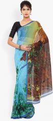 Aradhya Multicoloured Georgette Printed Saree women