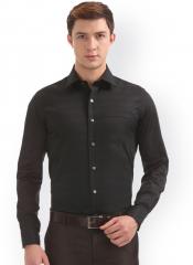Arrow Black Manhattan Slim Fit Solid Casual Shirt men