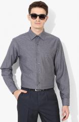Arrow Grey Self Design Regular Fit Formal Shirt men