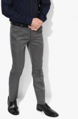 Arrow Grey Solid Slim Fit Formal Trouser men