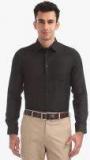 Arrow New York Black Slim Fit Printed Formal Shirt men