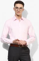 Arrow Pink Self Design Slim Fit Formal Shirt men