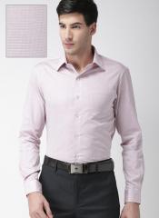 Arrow Pink Slim Fit Self Design Formal Shirt men