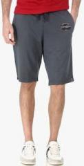 Basics Grey Solid Shorts men