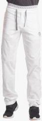 Beevee White Solid Track Pant men
