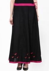 Bhama Couture Black Solid Skirt women