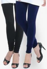 Bitterlime Pack Of 2 Multicoloured Solid Legging women