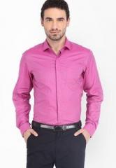Black Coffee Solid Pink Formal Shirt men