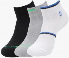 Bonjour Mens Cotton Cushioned Secret Length Pack of 3 Sports Socks men
